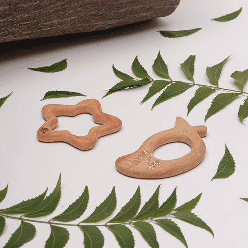 Wooden Teethers - Mango and Star