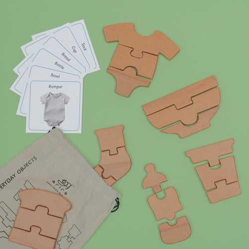 3 Piece Puzzle- Everyday Objects