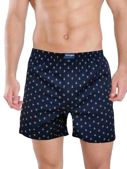 Navy Arrow Cool Printed Boxers For Men