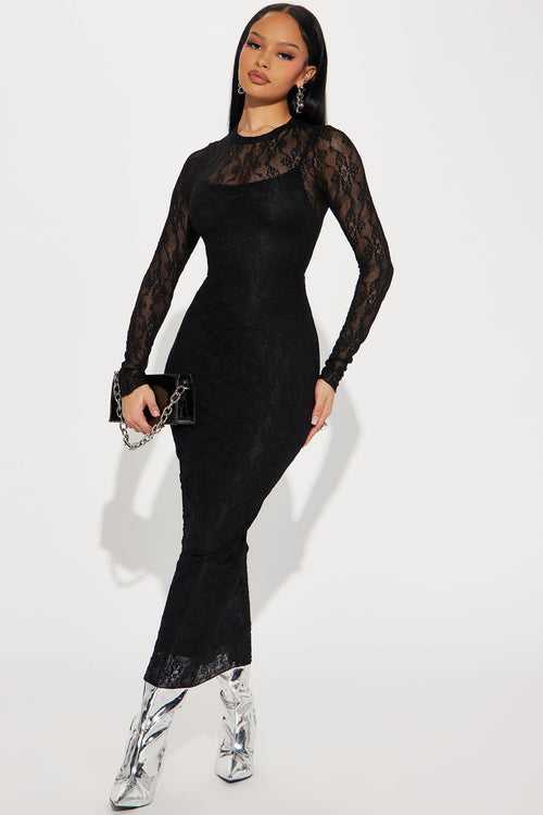 BlackTree Textured Maxi Dress