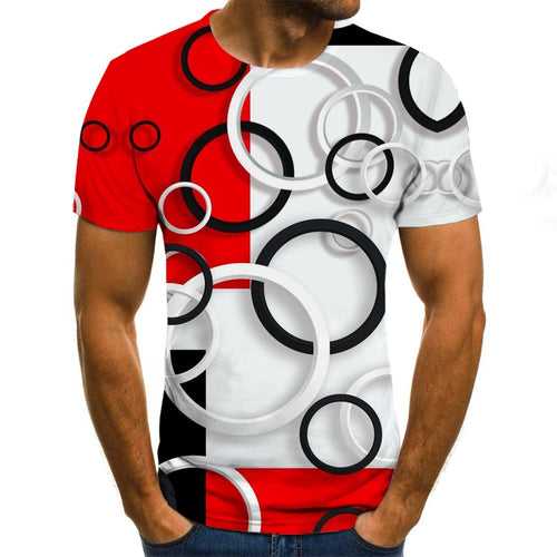 BlackTree Punk Style  Male  Casual  3D T-shirt