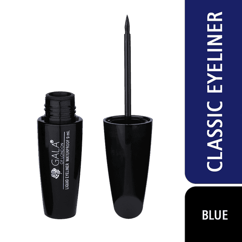 Gala of London Waterproof Liquid Eyeliner (Classic Eyeliner) - Blue 9ml