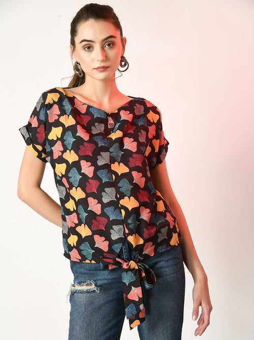 Women's Multi Printed Top  - Myshka