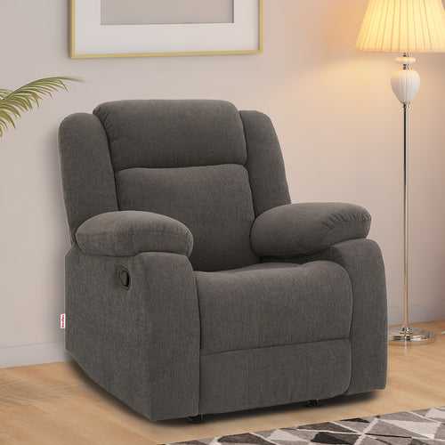 Avalon Grey Fabric Recliner