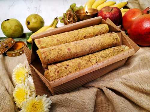 Shenga Obbattu - Puran Poli, Poli, Holige, Obattu | Ugadi Special | Sugar-free, Oil-free | Made from Organic Peanuts & Dates