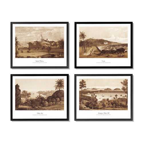 Landscapes of Bombay (Set of 4)