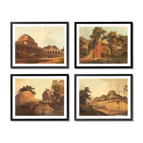 Prints of India (Set of 4)