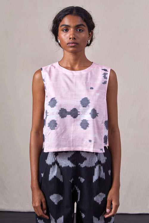 Polam Top - Pink Ikat