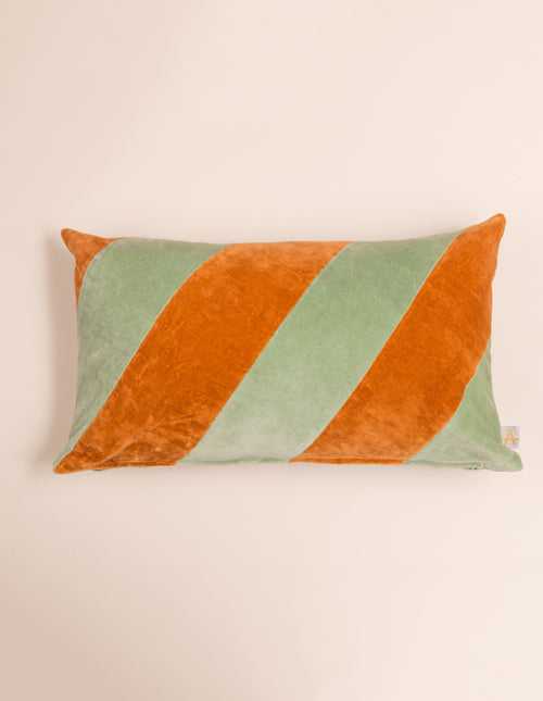 Carnival Cushion Cover - Aqua/Rust | Decor Accents