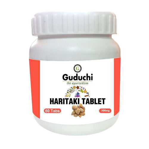 Haritaki Tablet- A Detoxification & Rejuvenation for Vata - 60 Tabs | 500mg