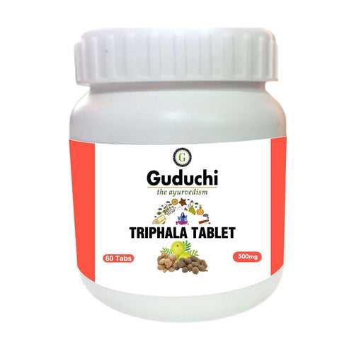 Triphala Tablet- Relieves from constipation |  Helps reduce weight | 60 Tabs,  500mg