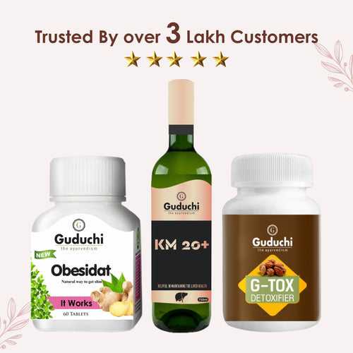 Weight Loss Regimen for High Cholesterol. Obesidat & G-Tox Ayurvedic capsules with KM20+.