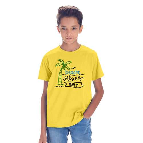 Beach Vibes Only Yellow Matching Tees For Family