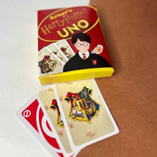 Personalized Harry Potter UNO and Pencils