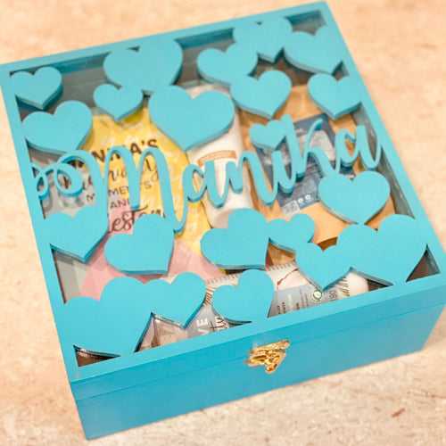 Personalized Name Heart Box