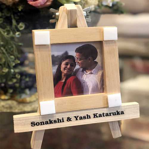 Wooden Photo Frame with Easel