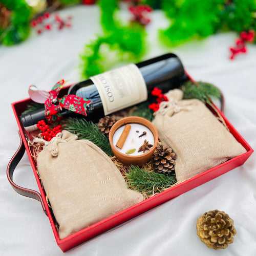 Wine-derful Christmas Tray