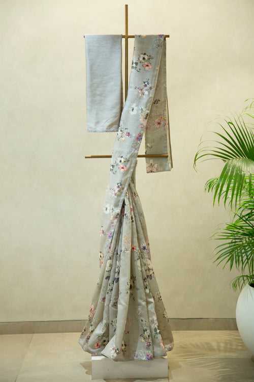 Printed Chanderi Silk Saree