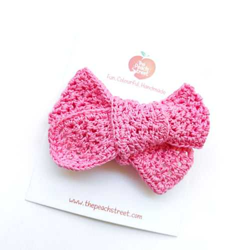 Hand Tied Crocheted Bows
