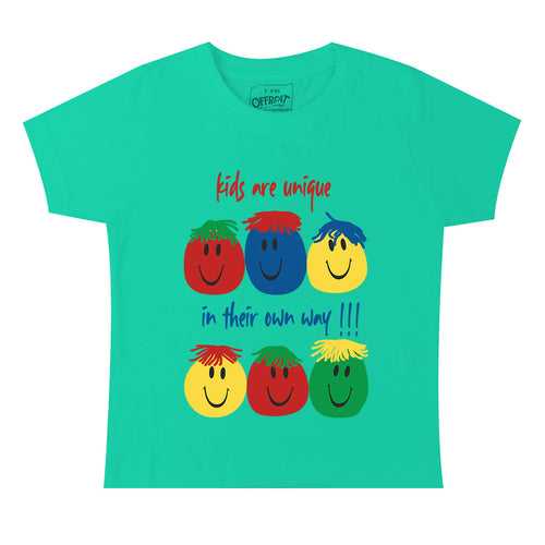 Will Check - Premium Round Neck Cotton Tees for Kids - Sea Green