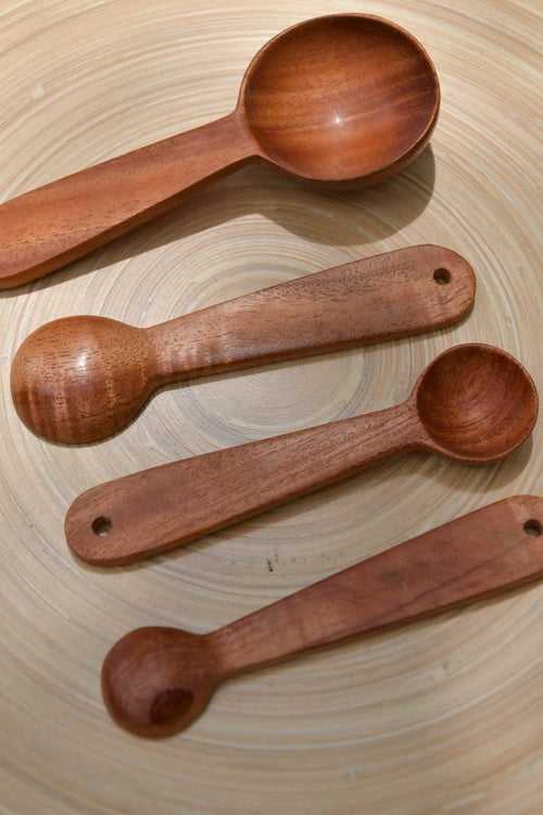 Neem Wood Measuring Spoons - Set of 4