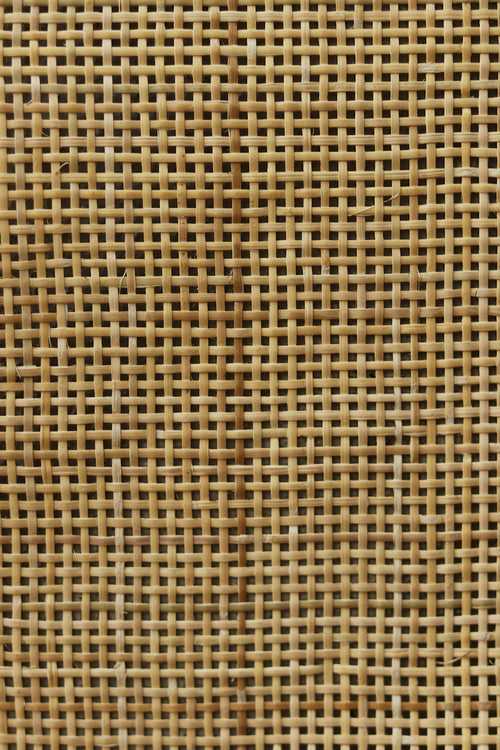Contemporary Box Weave Rattan Mats