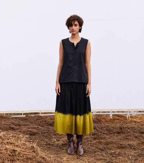 New Season Spring Summer 2024-Co-ord set-Twill cotton Dawn Black-KW918-Fashion Edit Diana by Khara Kapas