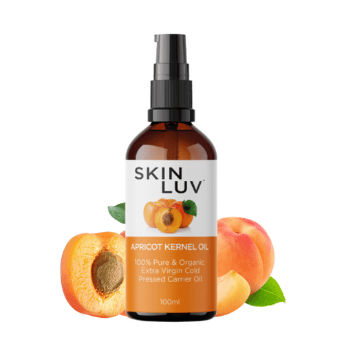 SKINLUV Apricot Kernel Oil 100% Pure & Organic Extra Virgin Cold Pressed Carrier Oil 100ml 