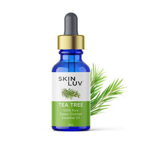 SKINLUV Tea Tree 100% Pure & Organic Steam Distilled Essential Oil 15ml