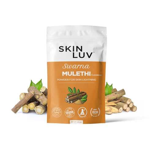 SKINLUV Swarna Mulethi / Licorice Powder For Skin Lightening, 100% Pure & Natural, Vegan, Chemical Free 100gm