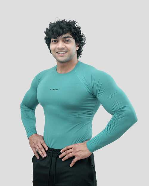Ace compression Full Sleeve T-shirt (Sea Green)