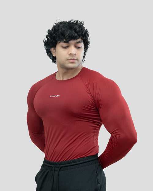 Ace compression Full Sleeve T-shirt (Maroon)