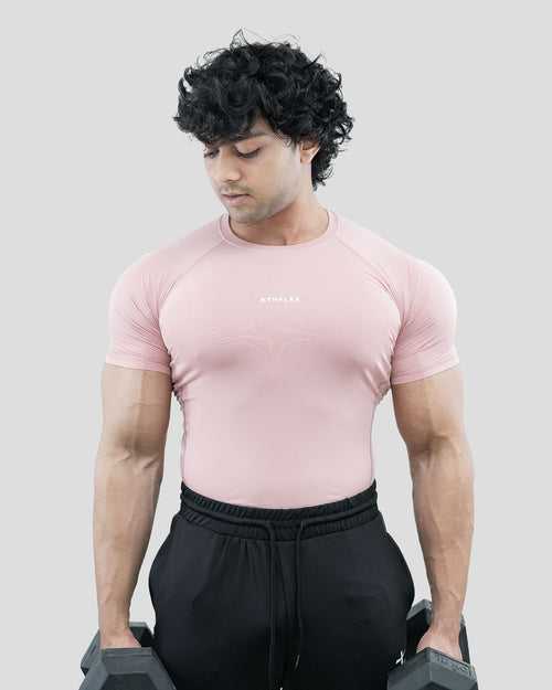 Ace compression T-shirt (Rusty Pink)