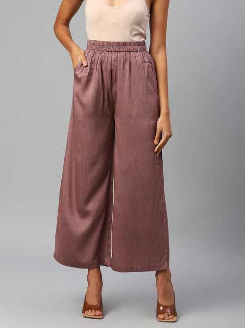 Women Mauve Palazzos