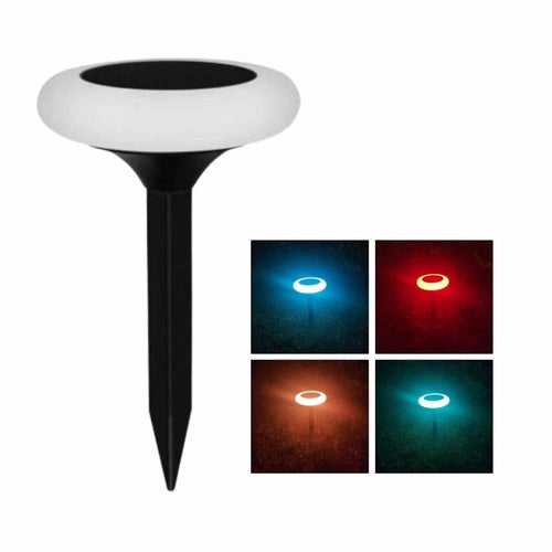 Hardoll Solar Decorative Lights for Home Garden Outdoor Color Changing Disk Shaped Waterproof LED Lamp