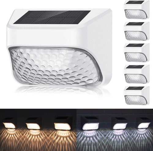 Hardoll Solar Lights for Outdoor Home Garden Decoration LED Waterproof Wall Lamp (Cool&Warm White)