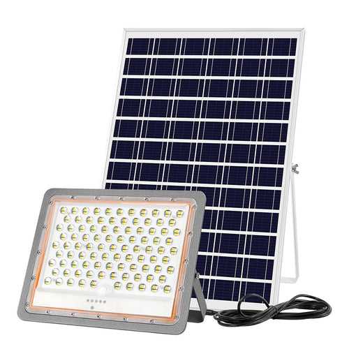 Hardoll 400W Solar Flood Light LED Outdoor for Lamp for Home Garden Waterproof(Aluminum +PC,Cool White-Pack of 1)