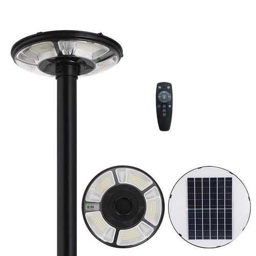 Hardoll 300W Solar UFO Light for Home Garden LED Waterproof Outdoor Lamp (Cool White+RGB)(Pole not included)(Refurbished)