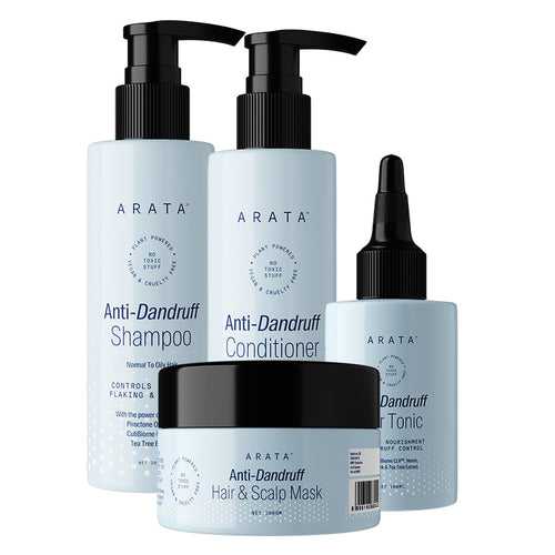 Arata Anti-Dandruff Scalp Recovery Combo For Normal To Oily Hair