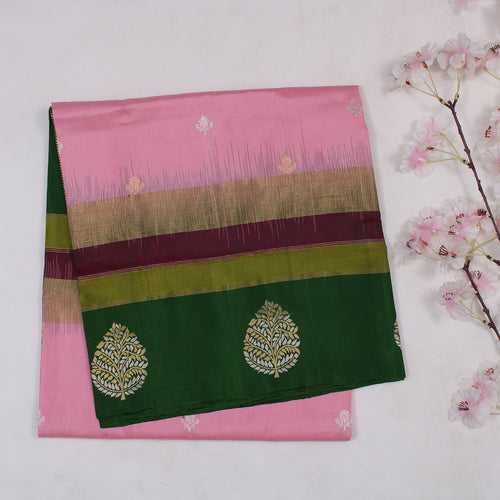 Baby Pink Soft Silk Saree