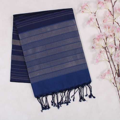Denim Blue Soft Silk Saree