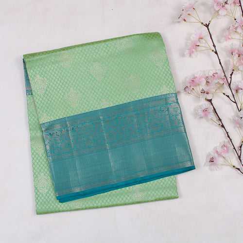 Light Green Soft Silk Brocade