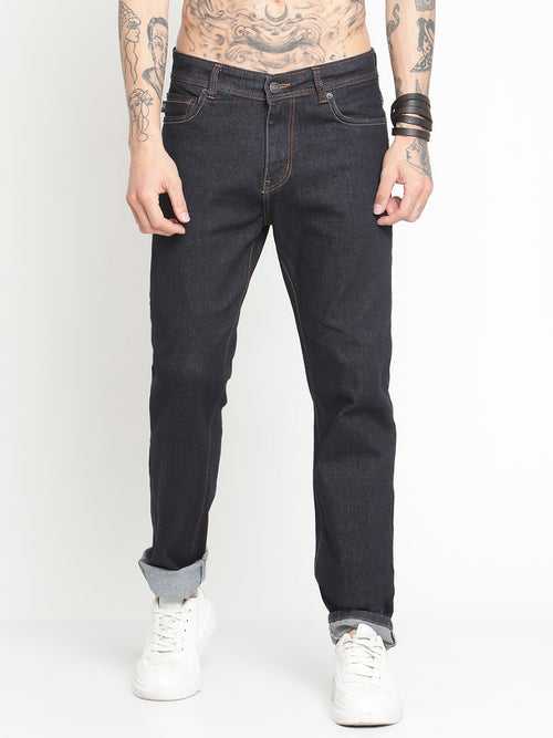 Punk Men Regular Fit Jeans