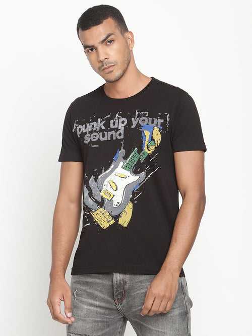 PUNK-UP-YOUR-SOUND Black T-Shirt