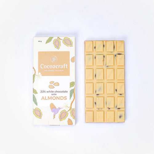 33% White Chocolate with Almonds | 80g