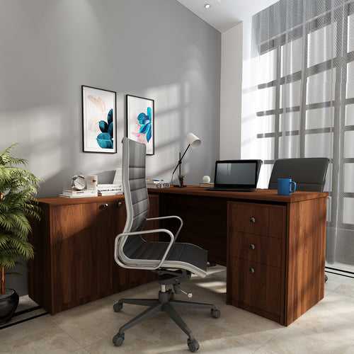 Ethan Home Office Table | Walnut