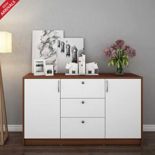 Lilly Chest of Drawer - Walnut & Frosty White