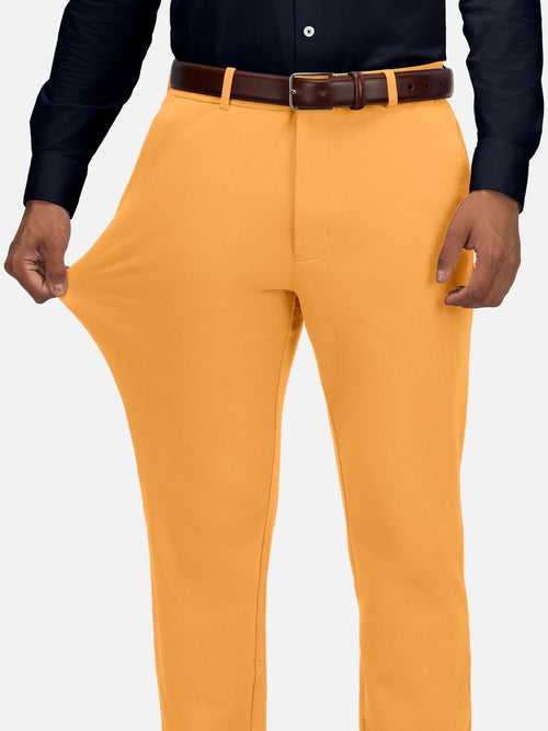 Flexster Stretch Trousers | Camel Brown