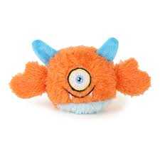 Plush Monster With TPR Spike Ball Pet Chew
