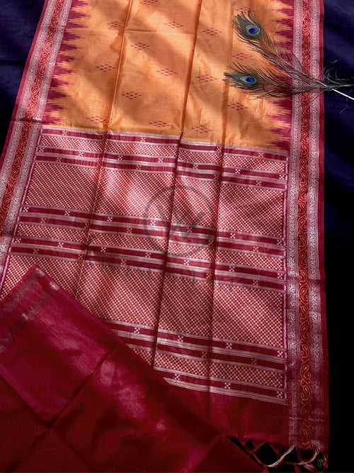 Fire Mustard Premium Raw Silk Saree